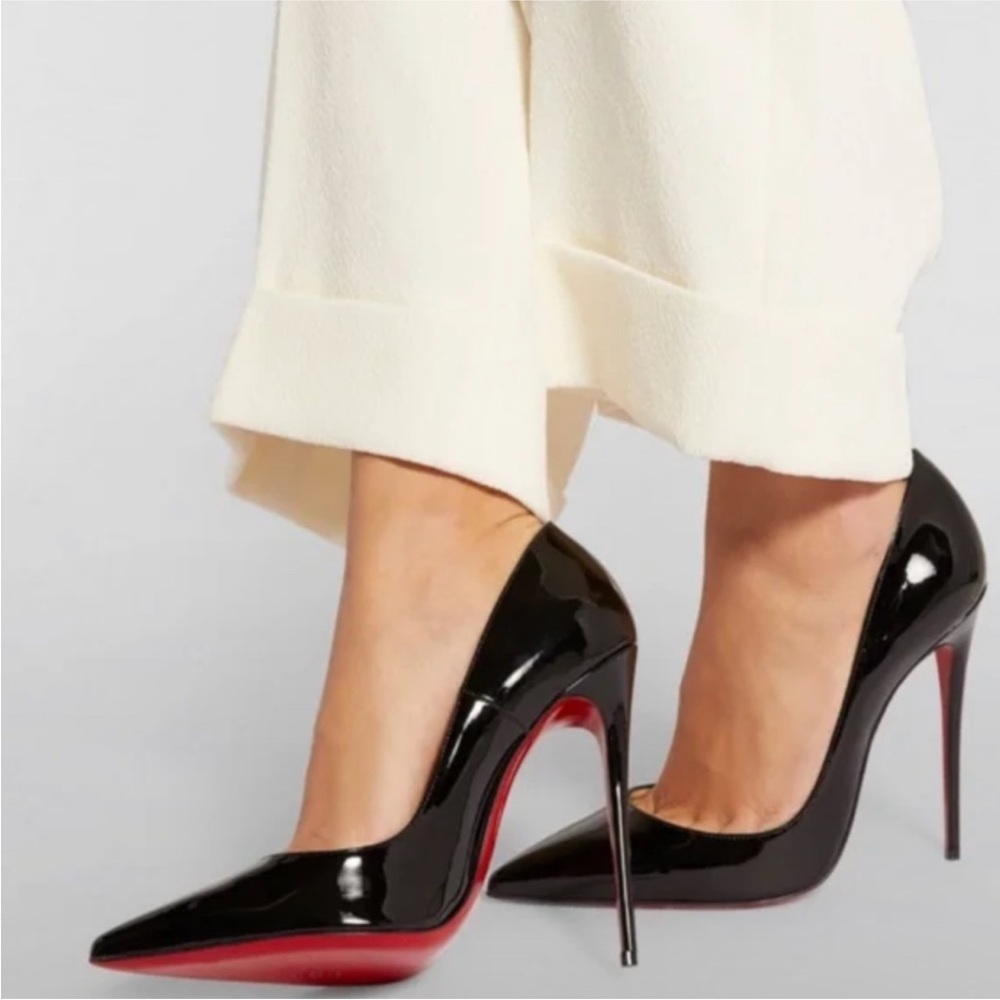 Christian Louboutin Black and Red Heels